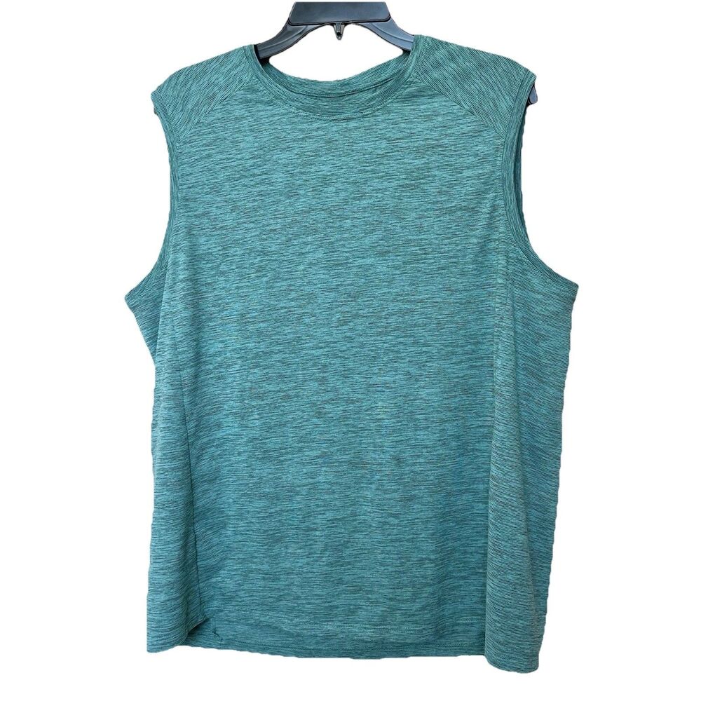 REI Co-op Tank Top Shirt Mens Lg Teal Green Sleeveless Athletic Outdoors Summer